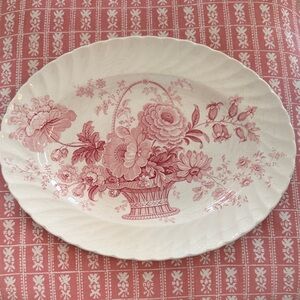 Royal Staffordshire Pink Floral Ceramic Serving Platter - Classic Home Dining